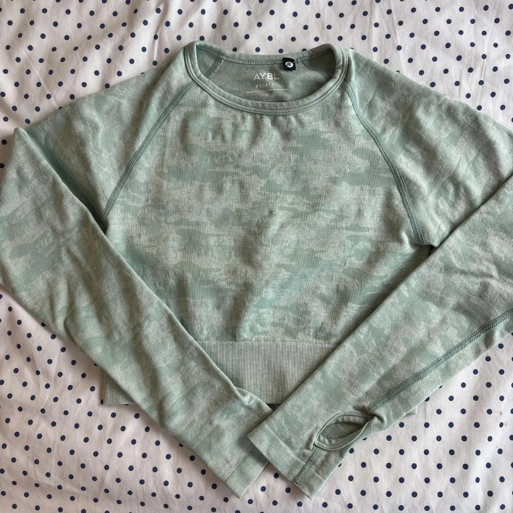 AYBL Women’s Green Camo Print Cropped Tank-Top